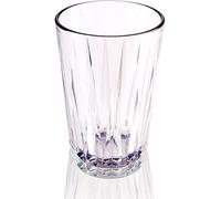 APS Vaso de cristal de Tritan de 0,2 litros, sin BPA, apilable, vidrio reutilizable y apto para lavavajillas, 200 ml, transparente