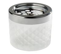 APS Wind Cenicero, diámetro 9,5 cm, h: 8 cm, de cristal, en color blanco mate