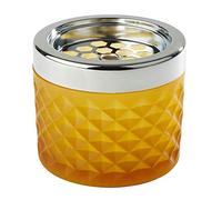 APS Wind Cenicero, diámetro 9,5 cm, h: 8 cm, de cristal, en Mate de amarillo
