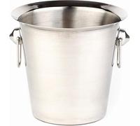 APS Wine Cooler/Sekt Cooler - Enfriador de botellas de acero inoxidable con asas de anillo, exterior muy pulido, interior pulido mate - Dimensiones: 20 x 23 cm, altura: 19 cm, volumen: 3 l
