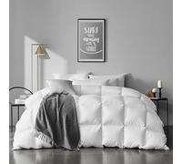 APSMILE Edredón Relleno Nórdico de Pluma y Plumón Cama 105-200 x 200cm Tejido de 100% Algodón para Toda Estación Densidad 320 gr/㎡