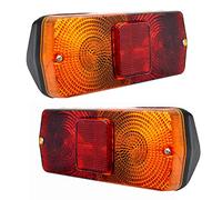 APSMOTIV Conjunto de luces traseras de combinación trasera con bombillas de repuesto para tractor Massey Ferguson 230 240 250 265 275 290 298 365 375 390 398 399 560 565 59 y 595 (Marrón, 12 Voltios)
