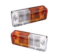 APSMOTIV Conjunto de señal de giro Luces Indicador lateral delantero Lente Adecuado para Tractor Massey Ferguson 253 254 274 675 690 698 99 1014 1114 1134 Señal de giro secuencial (Ámbar/Transparente)