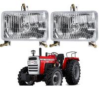 APSMOTIV Massey Ferguson 240 Tractor Headlight Assembly Set 12V Bulbs for MF 265-275-285-290-298 Landini 200 3000 300 6100 Articulated NA Series headlight Parts 1693944M93