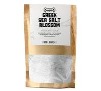 APSOGO Flor de Sal Griega - Cristales de sal marina sin refinar del mar Egeo - 300g en bolsa ecológica resellable