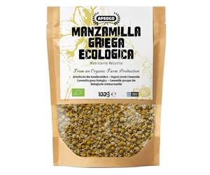 APSOGO Manzanilla Orgánica a Granel 100 g - Flores Secas de Manzanilla de Grecia - Infusión de Manzanilla Pura Orgánica - Té de Camomila Natural para Relajación y Digestión