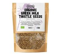 Apsogo Semillas de Cardo Mariano Ecológico - Silybum Marianum Griego, 100g | Semillas enteras de cardo mariano ecológico de Grecia - muele en casa y prepara una infusión suave y terrosa sin cafeína.