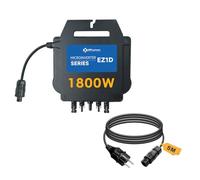 APsystems® EZ1D - Microinversor de Corriente (1800 W, Incluye WiFi, Bluetooth y relé VDE, Plug & Play, Ideal para Plantas de Balcones (con Cable de conexión)