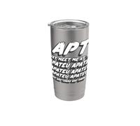 APT Just Meet Me en el Apateu Apateu Uh Uh-Huh Uh-Huh |Canción Vaso térmico de acero inoxidable de doble pared