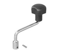 APT Palanca para rueda de apoyo, 48 mm, manivela de acero para remolque, caravana, rueda de tracción