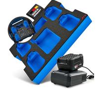 Aptex - Espuma para cargador Bosch AL 18 V-44 + 4 baterías PBA 4.0 Ah para Bosch L-Boxx 136