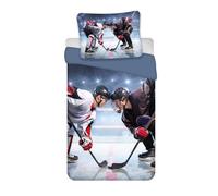 Aptex Juego de ropa de cama con hockey sobre hielo 135 x 200 cm (80 x 80 cm)