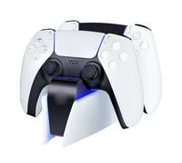 APTGAME™ Estación de carga para controlador PS5 para controlador inalámbrico PlayStation 5 DualSense y controlador de borde, estación de carga rápida RGB con cable USB-C, indicador LED, 2,5 horas de