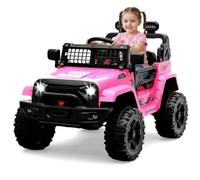 Aptliton Coche Eléctrico Niños 12V BDM-0922-G2 Doble Motor 35W Batería Longwei 4.5Ah Cargador Izquierdo 500mA Mando a Distancia 2.4G LED Bluetooth Niños 1-8 Años