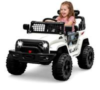 Aptliton Coche Eléctrico Niños 12V BDM-0922-G2 Doble Motor 35W Batería Longwei 4.5Ah Cargador Izquierdo 500mA Mando a Distancia 2.4G LED Bluetooth Niños 1-8 Años