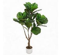 Aptliton Higo artificial de 115 cm - Ficus PEVA artificial en maceta, árbol de fiddle leaf con hojas realistas, decoración fácil de limpiar para sala de estar oficina