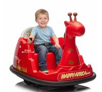 Aptliton Máquina de estampación de coche para niños, coche eléctrico para niños de 2 a 5 años, 6 V, 4,5 Ah, batería Longwei, doble motor 380, mando a distancia 2,4 G, rotación de 360°, correa de 5