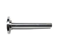 Apto for K11-80 K12-80 K11-100 K12-100 K72-100 Eje del husillo del cabezal del mandril OD 25 mm Longitud 205 mm Adaptador de placa base trasera con brida(K11 K12 K72 100mm)