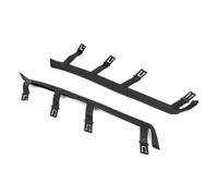 Apto para BMW X3 E83 2004-2010 63126939273 63126939274 1 par de juntas de faro delantero, soporte superior, ABS negro Soporte de Barra de Luz