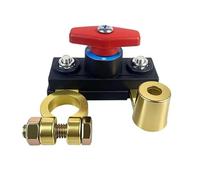 Apto para coche, camión, RV, SUV, interruptor de desconexión de batería, interruptor de desconexión de 12-24v, circuito de fuga antiapagado arranque de encendido coche(Copper)