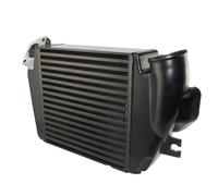 Apto para Impreza WRX 08-14, Forester XT 09-13, enfriador de aire turboalimentado con Intercooler Turbo de montaje superior Intercooler coche Radiador intercooler(Black)