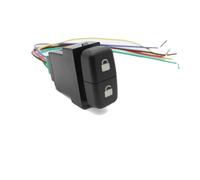 Apto para Mitsubishi Lancer EX Pajero, interruptor de llave doble para coche, botón de desbloqueo de cerradura de puerta central, interruptor doble Interruptor Basculante Botonera Elevalunas