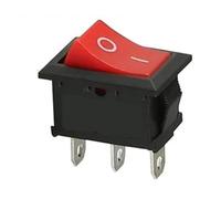 Apto para paneles de embarcaciones alta resistencia y sistemas vehículos recreativos Interruptor basculante palanca LED KCD1 - Función ON-OFF(Red Light 3Pin,10)