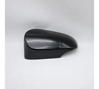 Apto para to-yota Yaris 2012 2013 2014 2015 2016 2017 2018 2019 cubierta de espejo retrovisor exterior ala puerta lateral espejo carcasa tapa, negro izquierdo