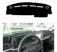 Apto para Volkswagen VW Golf Jetta Mk2 GTI, Cubiertas de Tablero Interiores, Cubierta de Tablero de protecci贸n UV Antideslizante, Hilo Negro LHD