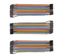 AptoFun 3 Piezas 40x20cm Cable Raspberry Pi Macho-Macho/Cable Arduino/Cable de Puente/Cable Fdd