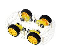 AptoFun Chasis de Coche Inteligente 4WD para Arduino- con Motor de 4 Engranajes (DC 3V-6V/1:48) y Caja de batería(4wd)