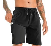 APTRO Bañador Hombre Corto Ropa Hombre Secado Rápido Natacion Surferos con Forrado Hawaianos Vacaciones Tallas Grandes Azul Marino MK287 M