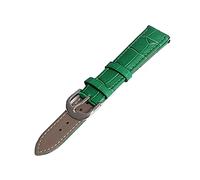 ApuaVireo&Co 12/14/16/18/19/20/22 mm Hombres Mujeres Bunte echtes Leder-Uhrenarmband-Ersatzarmband Armbänder Uhren Zubehör(Green,12mm)