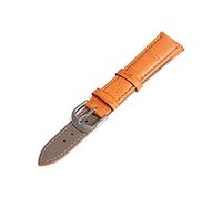 ApuaVireo&Co 12/14/16/18/19/20/22 mm Hombres Mujeres Bunte echtes Leder-Uhrenarmband-Ersatzarmband Armbänder Uhren Zubehör(Orange,19mm)