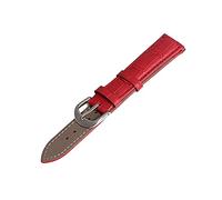 ApuaVireo&Co 12/14/16/18/19/20/22 mm Hombres Mujeres Bunte echtes Leder-Uhrenarmband-Ersatzarmband Armbänder Uhren Zubehör(Red,18mm)
