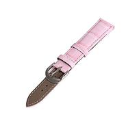 ApuaVireo&Co 12/14/16/18/19/20/22 mm Hombres Mujeres Bunte echtes Leder-Uhrenarmband-Ersatzarmband Armbänder Uhren Zubehör(Pink,12mm)