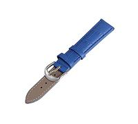 ApuaVireo&Co 12/14/16/18/19/20/22 mm Hombres Mujeres Bunte echtes Leder-Uhrenarmband-Ersatzarmband Armbänder Uhren Zubehör(Blue,19mm)