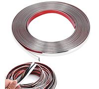 ApuaVireo&Co Automotive Chrome Trim Molding, Car Body Side/Rear Bumper Guard/Bumper Door Protection Decoration Strip (Self Adhesive)(25mm*15m)