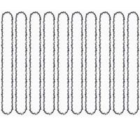 ApuaVireo&Co Cadena de motosierra, 16 pulgadas 3/8 LP 59 Juego de cadena de motosierra y barra guía for sierra eléctrica(10pcs 16-inch Chain)