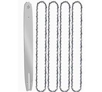 ApuaVireo&Co Cadena de motosierra, cadena de motosierra de 16 pulgadas, 59 eslabones impulsores, con barra, paso de 3/8 LP, calibre 0,050 for sierra inalámbrica(16-inch Set4)