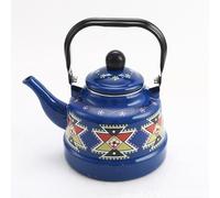 ApuaVireo&Co Hervidor de agua for estufa acero esmaltado 2,6 cuartos, tetera,5 l con asa for caliente, sin silbido(Blue)