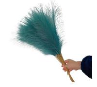 ApuaVireo&Co Hierba de la Pampa Grande, 10 Piezas de Flores Artificiales, Hierba de la Pampa esponjosa, decoración, Planta Falsa, Flor de caña for Sala de Estar, Ramo, Mesa de Oficina, jarrón(M)