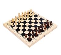 ApuaVireo&Co Juego de ajedrez Internacional Madera, Tablero Plegable, Hecho a Mano, portátil, for Viajes, con Ranuras for Guardar Piezas(34 * 34cm)