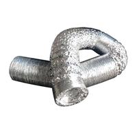 ApuaVireo&Co Manguera de conducto de aire de ventilación de aluminio, paquete de 2, abrazaderas de acero inoxidable, longitudes múltiples de 80 mm a 300 mm(2m,120mm)