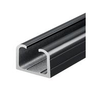 ApuaVireo&Co Persianas de riel de Panel corredizo for Puertas de Patio, Kit de herrajes de riel único cortable y de Poca Distancia Libre, rieles de Repuesto Resistentes y Resistentes(Black,230cm)