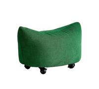 ApuaVireo&Co Reposapiés con Asiento de Pana y Ruedas giratorias for Sala Estar(Grün)