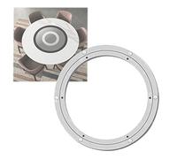 ApuaVireo&Co Rodamiento de placa giratoria de aleación de aluminio, rodamiento giratorio de placa giratoria Lazy Susan aleación de aluminio plata varios tamaños(400 Mm)