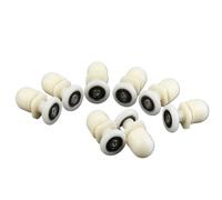 ApuaVireo&Co Rodillos for mampara de ducha, 8 unidades, 19/23/25/27/29 mm, de plástico, con eje excéntrico.(25mm)