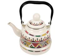 ApuaVireo&Co Té de esmalte blanco - Diseño clásico retro(1.1L)