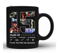 Apular 15 Years of Supernatural 2005-2020 - Thank You for The Memories - Taza de 325 ml, taza de 325 ml